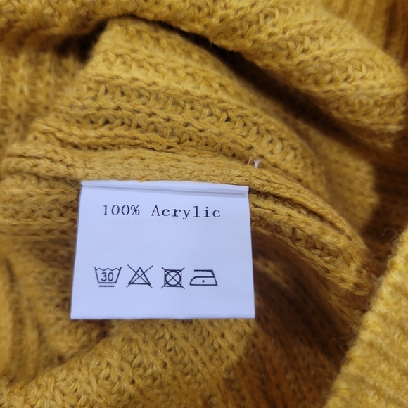 KOJOOIN Women's Button Down Ribbed Knit Slim Long Sleeve V Neck Sweater Dress M - Picture 12 of 12